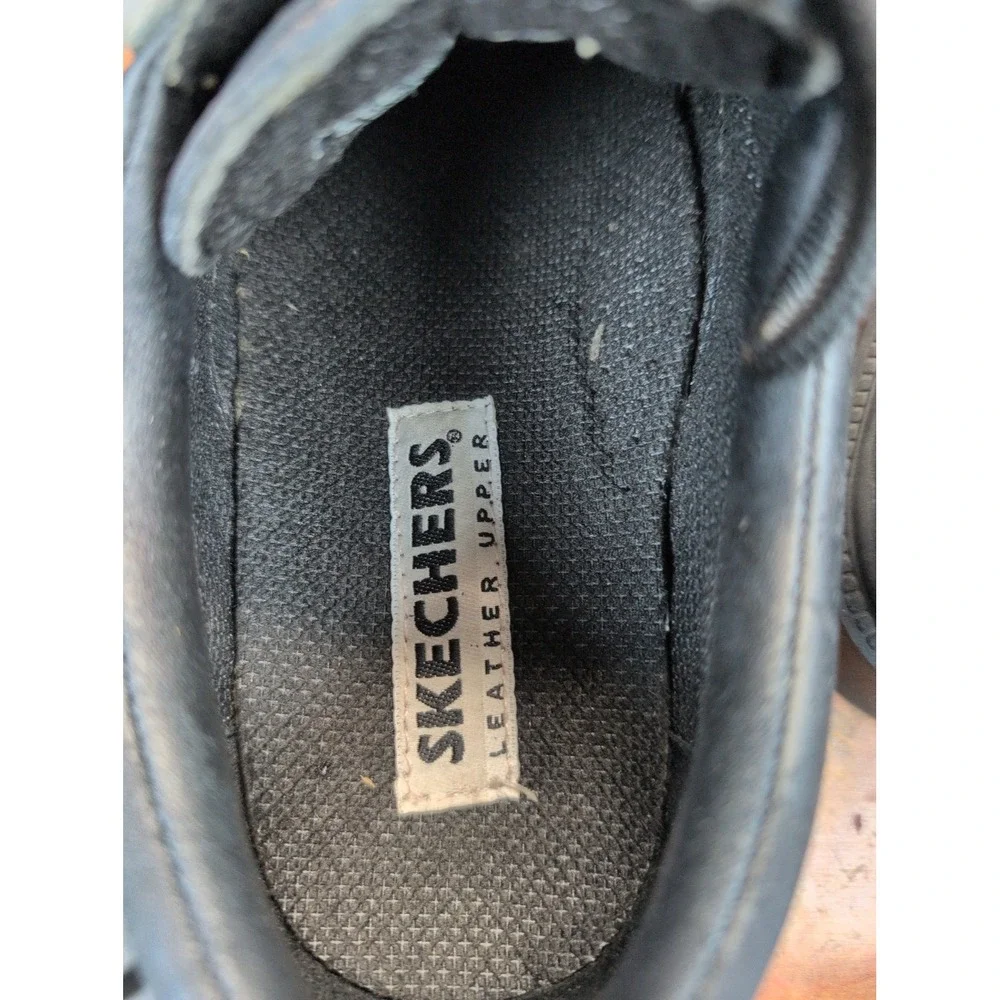 SKECHERS Leather Upper Balance Men's Size 12 Brown Round Toe